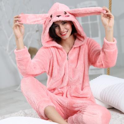 China Girls Thermal Fluffy Warm Cartoon Unicorn Fleece Winter Flannel Pilou Onsie Pajamas Pilou Onesie Animal Pajamas For Women for sale