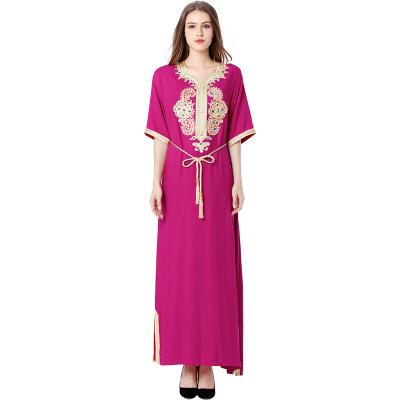 China Muslim Dresses 2021 Latest Girls Clothing Dubai Turkey Kaftan Women Long Abaya Robe Long Robe Wholesale National Islamic Robe Plus Size for sale