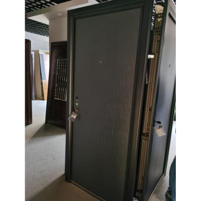 China China manufacturer anti theft 0.3/0.4/0.6mm push and pull exterior fancy security steel doors for sale