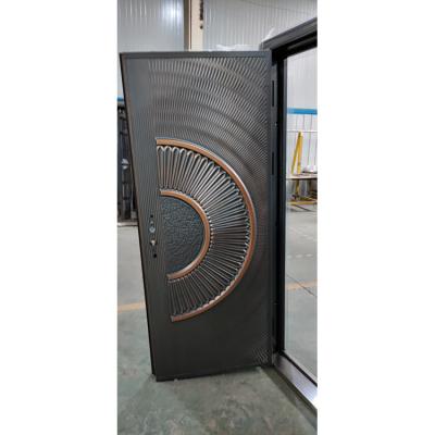 China New Arrival Anti Theft Honeycomb Paper Finish Push And Pull Stainless Steel Security Exterior Doors for sale