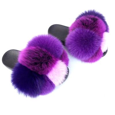 China Fashion Trend Fashion Fur Slides Kids Fur Slides Wholesale Fur Slipper for sale