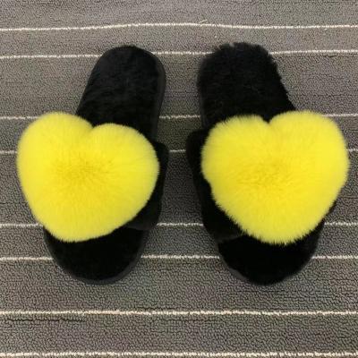 China Massage the most popular wholesale logo mom and my fur sandals and slippers slippers for sale