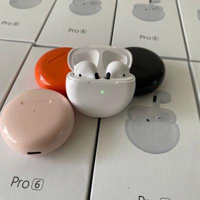 China Perfect Sound Special Design And New Colorful Blue Tooth Pro 6 Wireless Earphone In Sound Super Bass Headphones Pro 6 Tws Ear Wireless Earbuds for sale