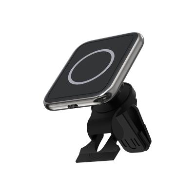 China New Hot Selling 15W Multifunctional Fast Charging Small Mini Adjustable Magnetic Wireless Charger Stand For Phone Car Charger Power Bank for sale