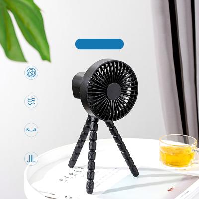 China Factory Wholesale 2022 Folding Mini Usb Led Handheld Electric Portable Automatic Tripod Head Shaking Fan for sale