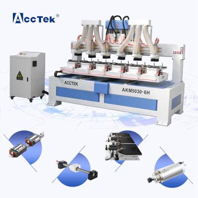 China Multi Function CNC Wood Engraving Machine Single Spindles MDF Drilling For Tennis Racket Te koop