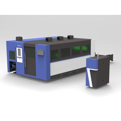 China Customized Sheet Metal And Tube Laser Cutting Machine 1Kw Enclosed WATER COOLING for sale