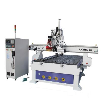 China 5x10 feet atc rotary 4 axis cnc router with cutting saw wood plate cnc cutting machine with atc for sale