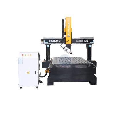 China 4 axis cnc router 4*8 1325 5*10ft 4th mdf wood 1325 4x8 4 axis cnc router 3d wood carving machine for sale