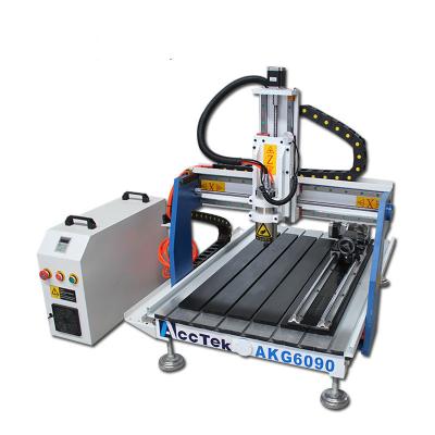 China Mini Desktop CNC Wood Engraving Machine High Precision 4 Axis Advertising Panel Router for sale