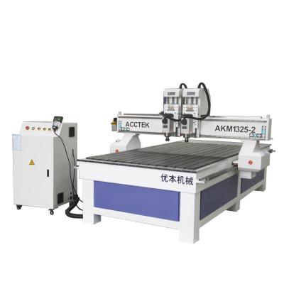 China The Newest multi heads 1325 Cnc Lathe Machine Router Cutting Cnc Router Machine Price for sale