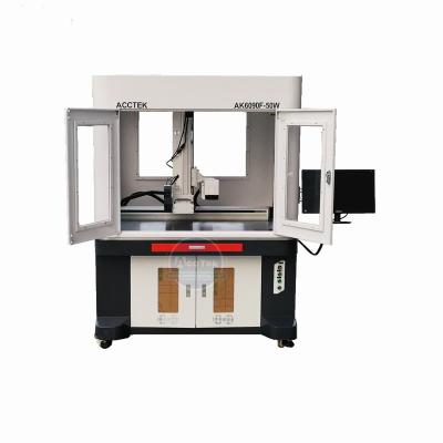 China Big format auto focus Raycus MOPA IPG 30W 100W 3d fiber laser pen marking machine price for sale