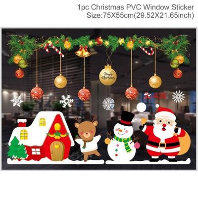 China High Quality Waterproof Elk Christmas Kids Sticker 3d Brick Wall Stickers Wallpaper Decor Foam Car Sticker for sale