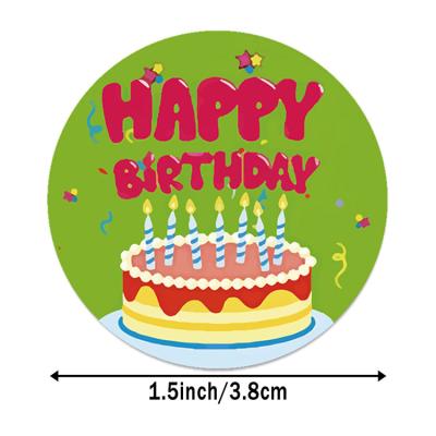 China fashion happy birthday waterproof sticker kids cute stiker carton annimal sticker for party for sale