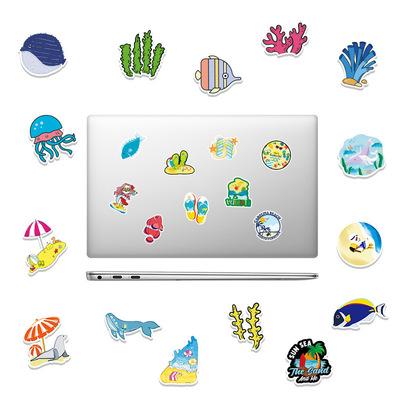 China Waterproof Custom Sticker Waterproof Adhesive PVC Printed Wrapping Laptop Sticker for sale