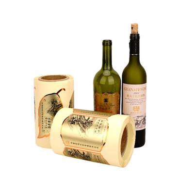 China Waterproof Vinyl Label Printing Custom Wine Label Sticker Wine Label Printing for sale