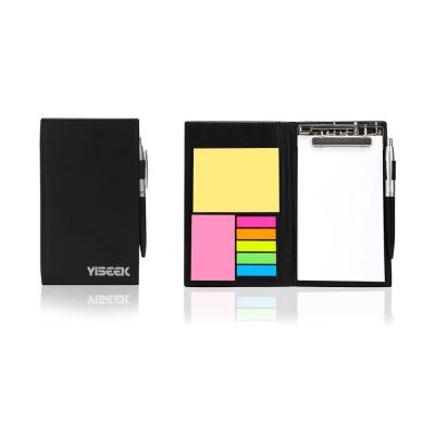 China Hardcover PU Leather Cover Sticky Note with NOTE for sale