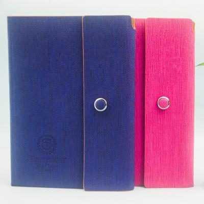 China Agenda PU three fold cover dairy /embossed logo and colorful printing notebook organize for sale