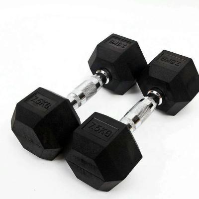 China Dumbell Set Lydia Gym Use Factory Supplied Sport Hex Dumbbell 17.5 Kg Steel Pair for sale