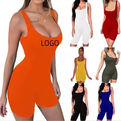 China Fashion QUICK DRY Workout Bodycon Overalls Custom One Piece Backless Women for sale