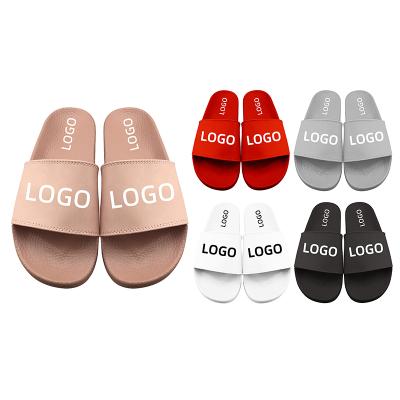 China Custom Printed Lady Slide Sandal PU Shoes Durable Custom Ladies Slippers Slippers For Women Slippers for sale