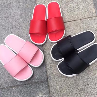 China Durable Custom Logo Print Slipper Shoes Latest Flat Lady Women Slippers Sandals for sale