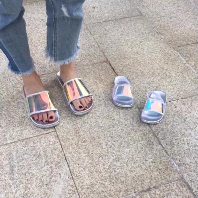 China New Style Durable Jieyang PVC Shoes Fashion Lady Slide Sandal Women Transparent Slippers for sale