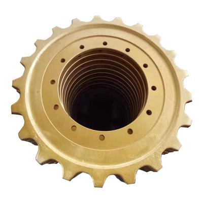 China Excavator Chassis Parts Sprocket Excavator Hanging Conveyor System Sprocket Set zu verkaufen