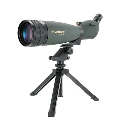 China 30 to 90x zoom spotting scope with 90mm large lens and 45 degree viewing angle 46 * 10.7 * 18cm/18.1 * 4.2 * 7.1in for sale