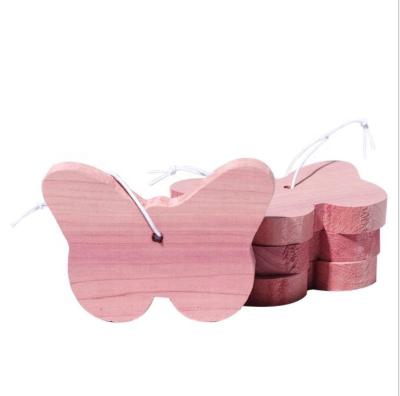 China Wooden Accessories Cedar Closet Accessories Viable Hot Selling Red Cedar Butterfly Design for sale