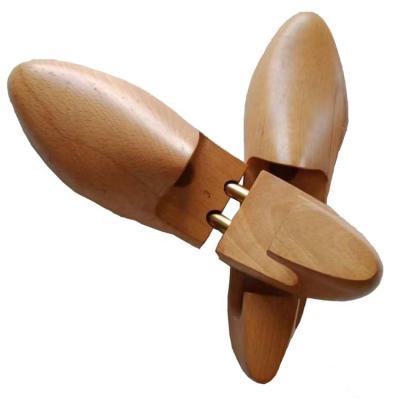 China Hold down shape shoe tree adjustable beech wood/wooden shoe trees/metal knob, Schuhspanner for sale