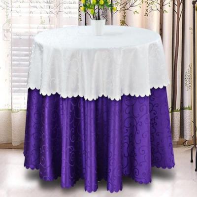 China Waterproof polyester tablecloth jacquard tablecloth, color tablecloth for sale