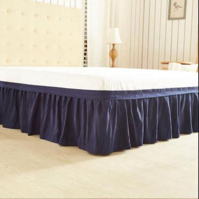 China AMAZONE HotSale Domestic Cheap Price Luxury Stylish Soft 100% Polyester Home Hotel Fitted Bed Skirt Hotel Bed Skirts for sale