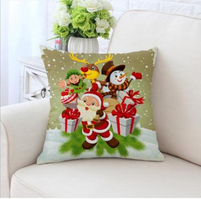 China Christmas Geometric Massage Cushion Cover 45*45 Pillowcase Graphic Printed Sofa Cushion Home Linen Decoration Pillowcase for sale