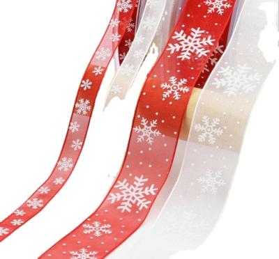 China 2020 Recyled Decorative Festival Style Customized Waist Ribbon With Logo Christmas Bands Gift Strips for sale