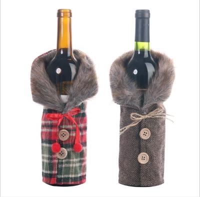 China Wholesale Cheap Eco Friendly Rope Handle Burlap Drawstring Burlap Wine Bottle Bag for sale