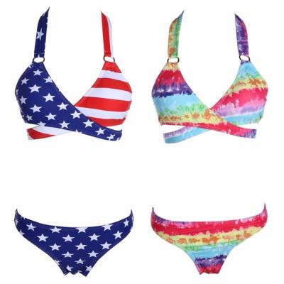 China USA Anti-UV Anti-UV Flag New Flag Bikini Swimwear Beach Wear Party Sun Bikini Jamaica Bikini for sale