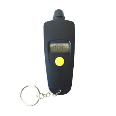 China ABS+stainless steel mini car digital tire pressure gauge with key chain for sale