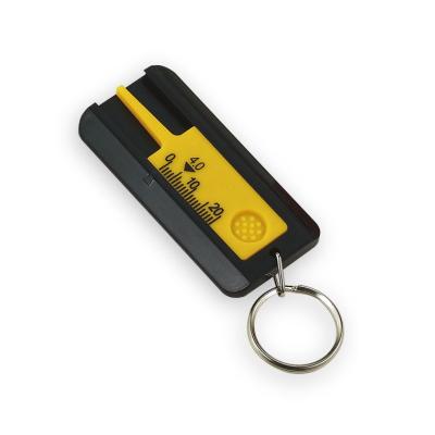 China Tire Depth Gauge Tire Groove Depth Gauge with Key Chain for sale