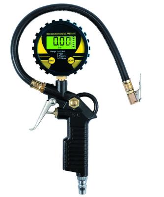 China Tire Gauge LCD Tire Inflator Gun With Digital Tire Gauge for sale