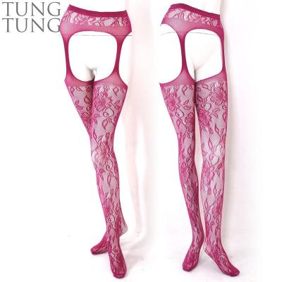 China Ladies Breathable Floral Sexy Pantyhose Pattern Mature Pantyhose for sale