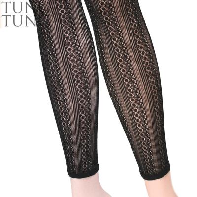 China Apode tights with holes in breathable floral mesh for sale