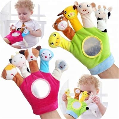 China Safety Animal Plush Baby Soft Hand Puppet Baby Toys for sale