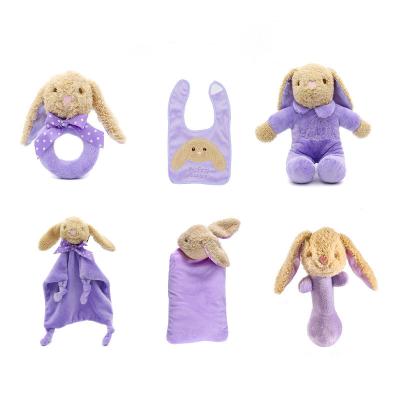 China BSCI OEM ODM Comfortable Professional Factory Customization Custom Baby Toy Set Soft Baby Plush Toy Baby Blanket With Plush for sale