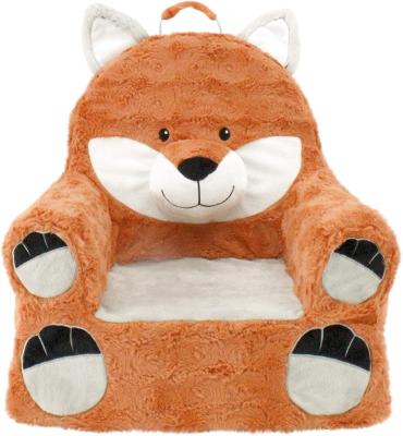 China Sustainable Fox Shaped Plush Baby Sleep Sofa Plush Fox Chair Toy Plush Velvet Sofa for sale