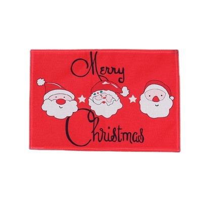 China Other Hot Sale Christmas Place Mat Santa Claus Meal Mat Kitchen Table Mat Table Mat Dining for sale