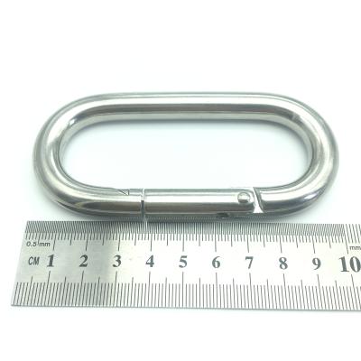 China Chinese Heavy Industry Factory Track Track Rigging Oval Shape Carabiner Stainless Steel Snap Hook for sale