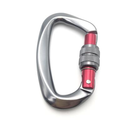 China Camping 25 KN 7075 Aviation Mountain Climbing Hook Aluminum High Breaking Carabiner for sale