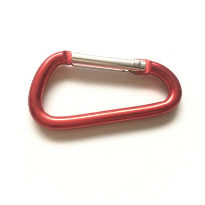 China Wire 8cm D Shape Aluminum Alloy Carabiner Retail Industry 7mm Thickness for sale