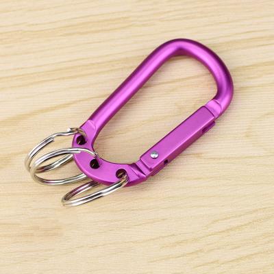 China Retail Industry Carabiner Design 6cm Aluminum Rifle 7cm Chinese Factory Supply Latest With Key Rings for sale